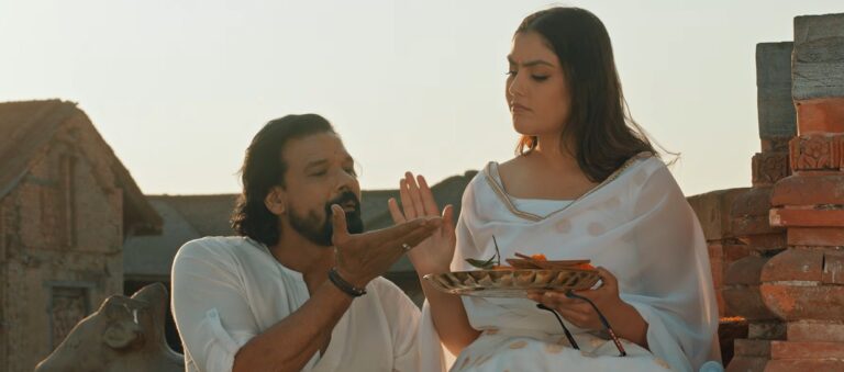 ‘राम नाम सत्य’ गीतमा रोमान्टिक बने विराज र सुपुष्पा