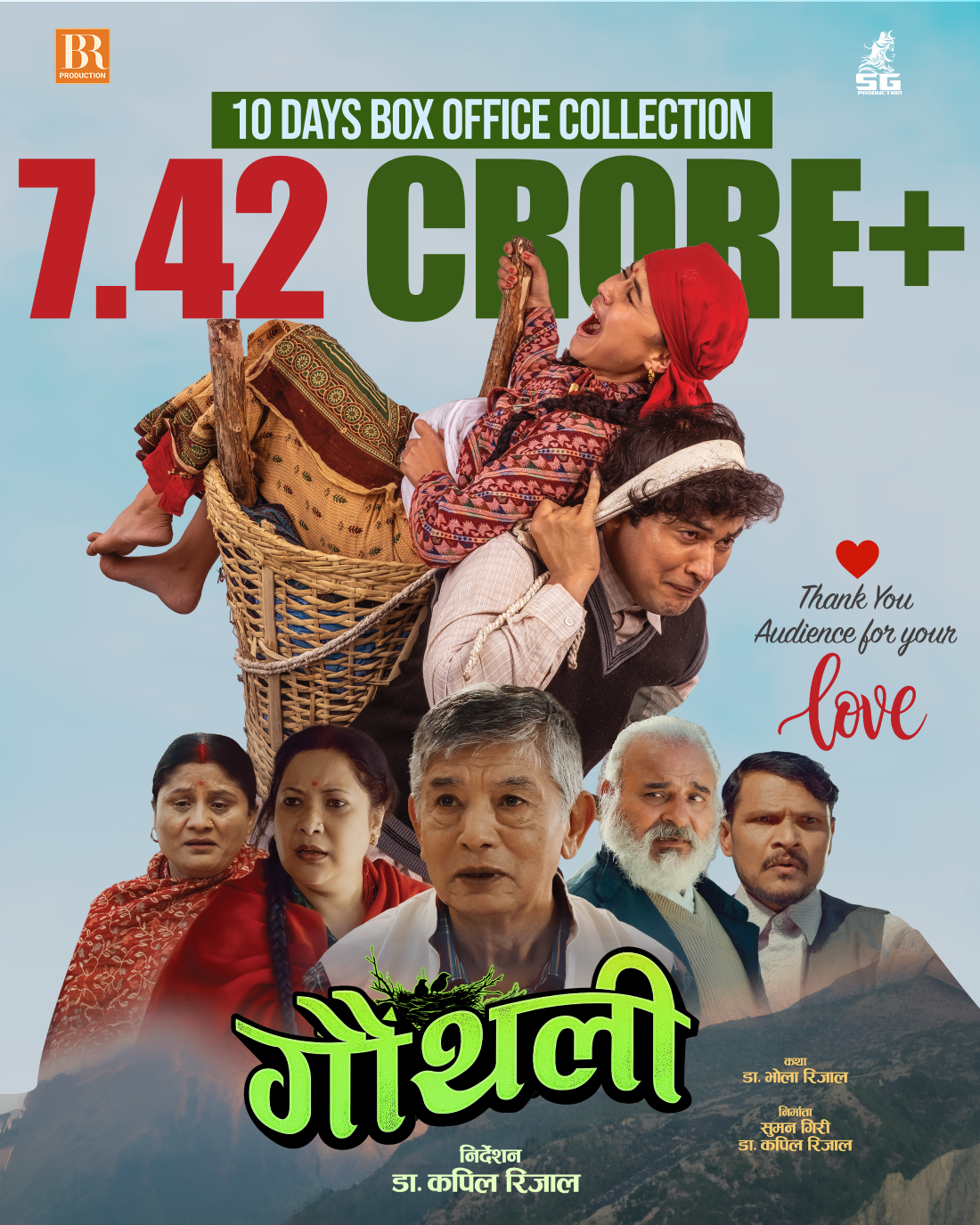 १० दिनमा २ लाख ६० हजार दर्शकहरुले हेरे ‘गौंथली’ 