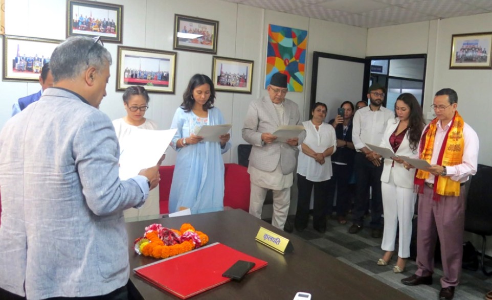 सङ्गीत तथा नाट्य प्रज्ञा-प्रतिष्ठानका पदाधिकारीले लिए सपथ