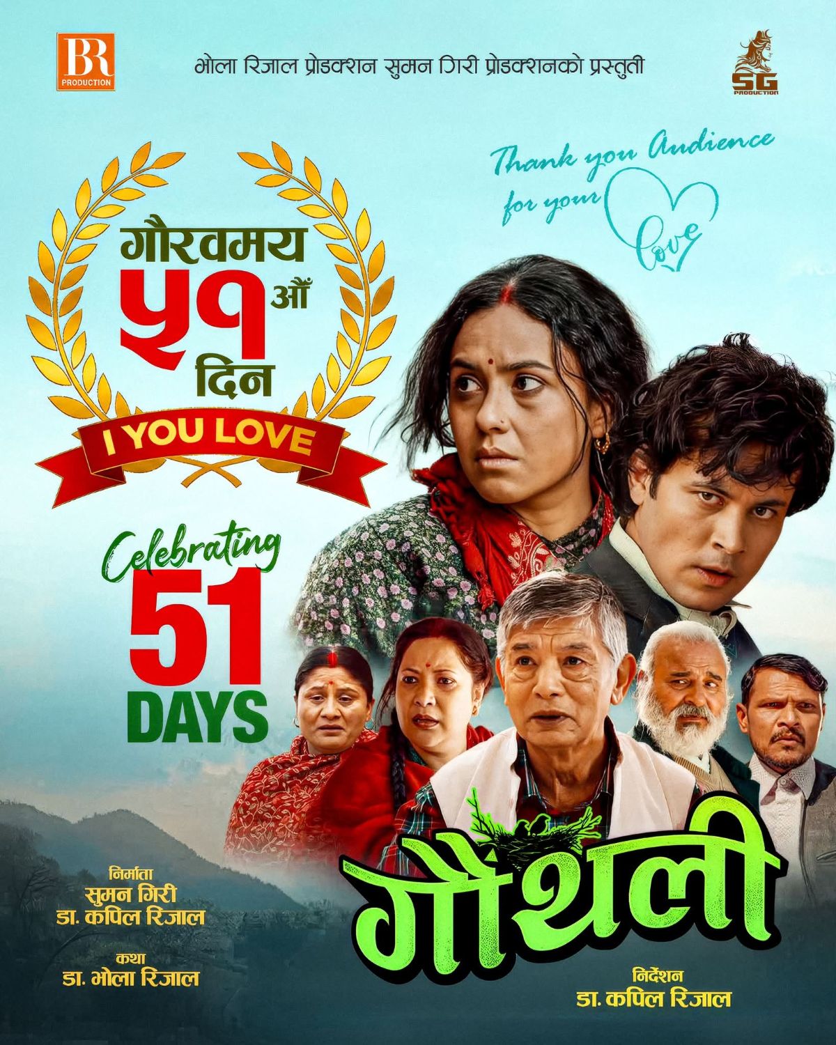‘गौँथली’को ५१औँ दिन, बक्सअफिसमा २५ करोड ८० लाखको व्यापार